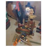 Seasonal Decorative Wood and Fabric Figures
