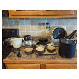 Assorted Kitchenware and Household Items Collection