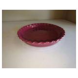 Buber Ceramic Pie Dish with Scalloped Rim