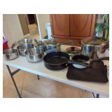Cookware Collection Including Revere Ware and Tools of the Trade