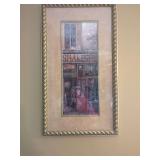 Set of Two Framed European Street Scene Prints