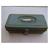 Metal Tool Box with Assorted Hand Tools
