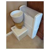 Plastic Storage Units and Planter