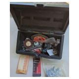 Craftsman Tool Box with Assorted Hardware and Drill Accessories