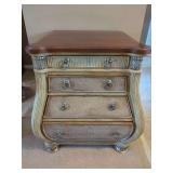 Four-Drawer Bedside Chest with Textured Drawer Fronts