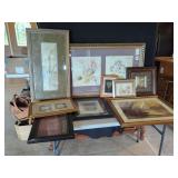 Framed Decorative Art Prints and Wall Clock