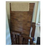 Disassembled Wooden Dining Table with Spindle Base