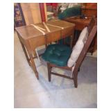 Vanity Table with Flip-Top Mirror and Matching Chair