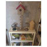 Bird Feeders, Birdhouses, and Birdbath