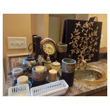 Decorative Home Accessory Collection with Wall Art and Tabletop Decor