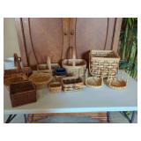 Woven Splint and Wicker Baskets