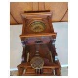 Wall-Mounted Wooden Pendulum Clock with Key