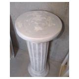 Fluted Concrete Pedestal Stand