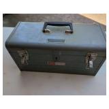 Craftsman Steel Tool Box with Assorted Hand Tools and Accessories