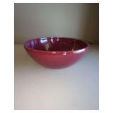 Bybee Ceramic Bowl with Deep Red Glaze
