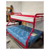 TWIN OVER FULL SIZE BUNK BED - MATTRESSES WILL BE GIVEN TO BUYER IF WANTED