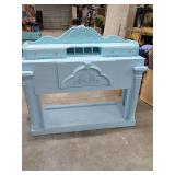 WYNWOOD FIREPLACE MANTEL PAINTED BABY BLUE - 61X22X54