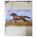 THOROUGHBRED METAL SIGN 12X18