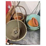 THREE FLOWER POTS