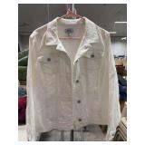 XXL- CROFT & BARROW WOMENS WHITE JACKET