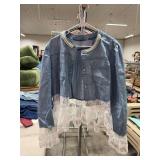 X-LARGE BLUE LACE WOMENS JACKET