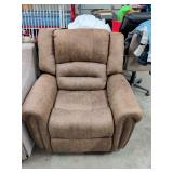 CHEMIKA CLASSIC SUPER SOFT AND OVERSIZED RECLINER - 41 INCHES WIDE - LEFT ARM NEEDS TIGHTENING