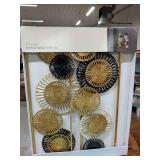 NEW - 2 PIECE - HOUSE OF HAMPTON IRON METAL WALL HANGING DECOR -:12X32 INCH