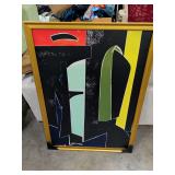 NEW - ABSTRACT WALL HANGING PRINT ON CANVAS 31X43