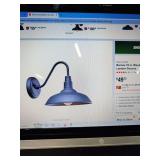 NEW - KENROY HOME 10 INCH BLACK OUTDOOR LANTERN SCONCE LIGHT