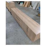 NEW - TV STAND WITH STORAGE DRAWERS AND DOORS - 95X16X21