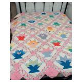 HANDMADE BRIDES BOUQUET FULL SIZE QUILT