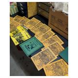 VINTAGE WESTERN FARMERS ALMANACS - SHAKESPEARE - MUSIC HOUR AND 101 ALPHABETS BOOKS