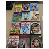 12 DVD MOVIES - CHICKEN LITTLE - SCOOBY DOO - RUGRATS - AND ETC