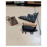 COW BELL - BACON PRESS - CAST IRON BRACKET