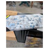 NEW - COOL BLUE FIELD GALLERY WRAPPED CANVAS PRINT 30X12