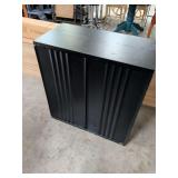 NEW - 2 DOOR BLACK ACCENT CABINET 32X16X34