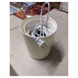 TWO CANISTERS, TWO RUBBER TOYS, A CANDLE WARMER, AND A SCRUBB BUDDY HOLDER
