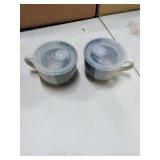2 STONEWARE SOUP BOWLS