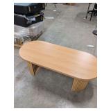 NEW - RIBBED LEG COFFEE TABLE 47X20X16