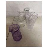 SIX FLOWER VASES.