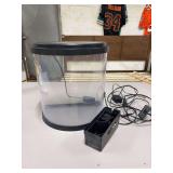 Top Fin 3.5 gallon half moon plastic aquarium