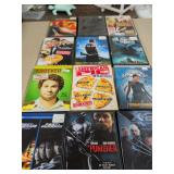 12 DVD MOVIES - X-MEN - TOMB RAIDER - SHOOTER - PLANET OF THE APES AND ETC