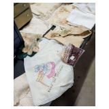 VINTAGE DOLLIES AND OTHER SEWING MATERIAL