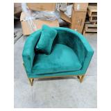NEW - SHELBI UPHOLSTERED ARM CHAIR 30 INCHES WIDE AND 18 INCHES FLOOR TO SEAT