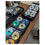 3 LARGE BINDERS FULL OF DVD MOVIES AND MUSIC CD