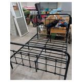 NEW - FULL SIZE METAL BED - HEADBOARD AND FOOTBOARD WITH RAILS AND SLATS