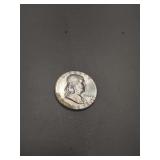 1962 FRANKLIN SILVER HALF DOLLAR