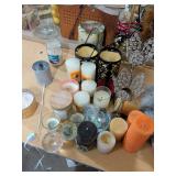 CANDLES AND CANDLE HOLDERS SEVERAL INCLUDED