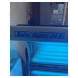 LIKE NEW SOLAR STORM 245 TANNING BED AND SOME EXTRA BULBS.  WORKS GREAT. COMES WITH FLOOR FAN 110 VOLT