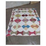 HANDMADE FULL SIZE BOWTIE QUILT
